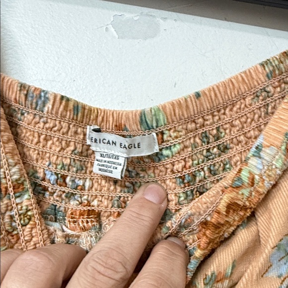 American Eagle Outfitters Tan peach Floral Skirt - Picture 2 of 3